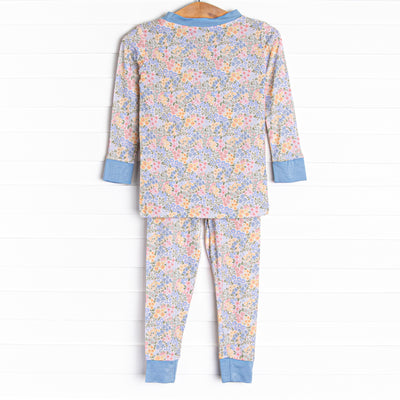 Bloom Baby Bloom Bamboo Pajama Set, Blue