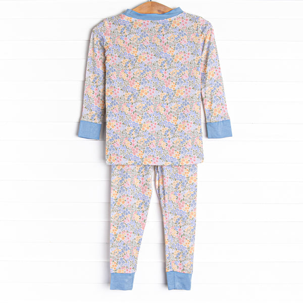 Bloom Baby Bloom Bamboo Pajama Set, Blue