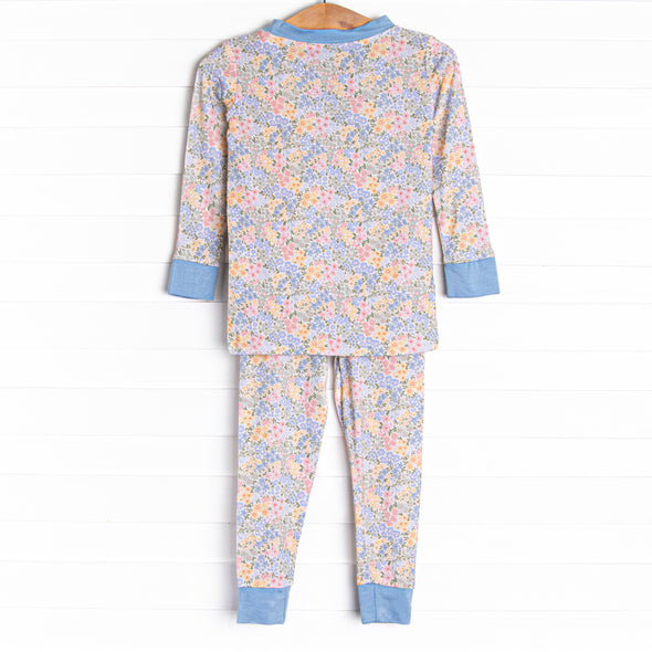 Bloom Baby Bloom Bamboo Pajama Set, Blue