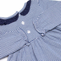 Berkley Long Sleeve Diaper Set, Navy Stripe