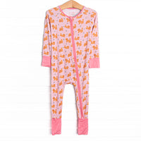 Snuggle Pup Bamboo Zippy Pajama, Pink