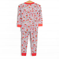 Red Blossom Beauty Bamboo Pajama Set, Red