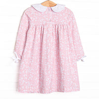 Garden Gate Collared Dress, Pink