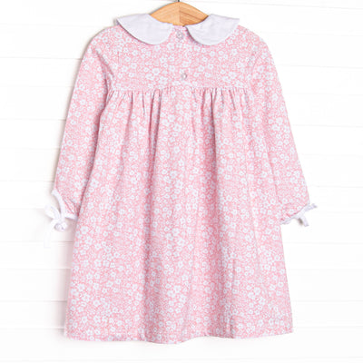 Garden Gate Collared Dress, Pink