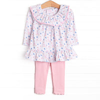 Gosling Garden Legging Set, Pink