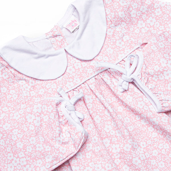 Garden Gate Collared Dress, Pink