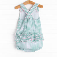 Mabel Bubble, Mint Gingham