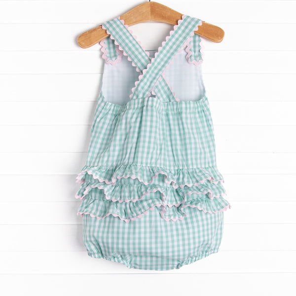 Mabel Bubble, Mint Gingham