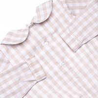 Rodeo Rider Smocked Long Sleeve Bubble, Tan