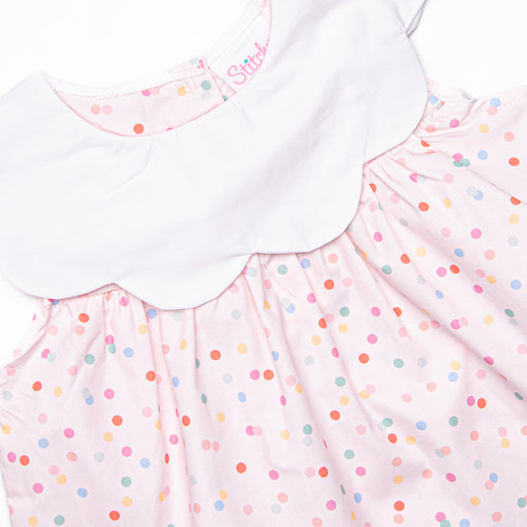 Ditsy Dots Dress, Pink