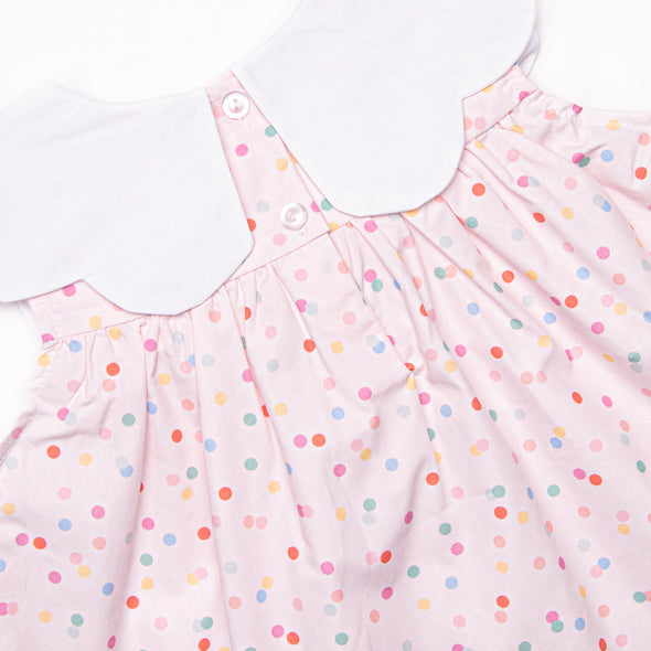 Ditsy Dots Dress, Pink