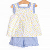 Southern Sorrento Short Set, Blue