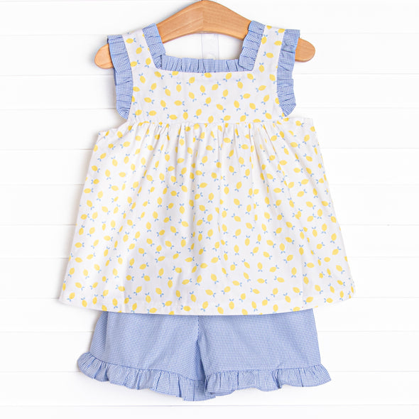 Southern Sorrento Short Set, Blue