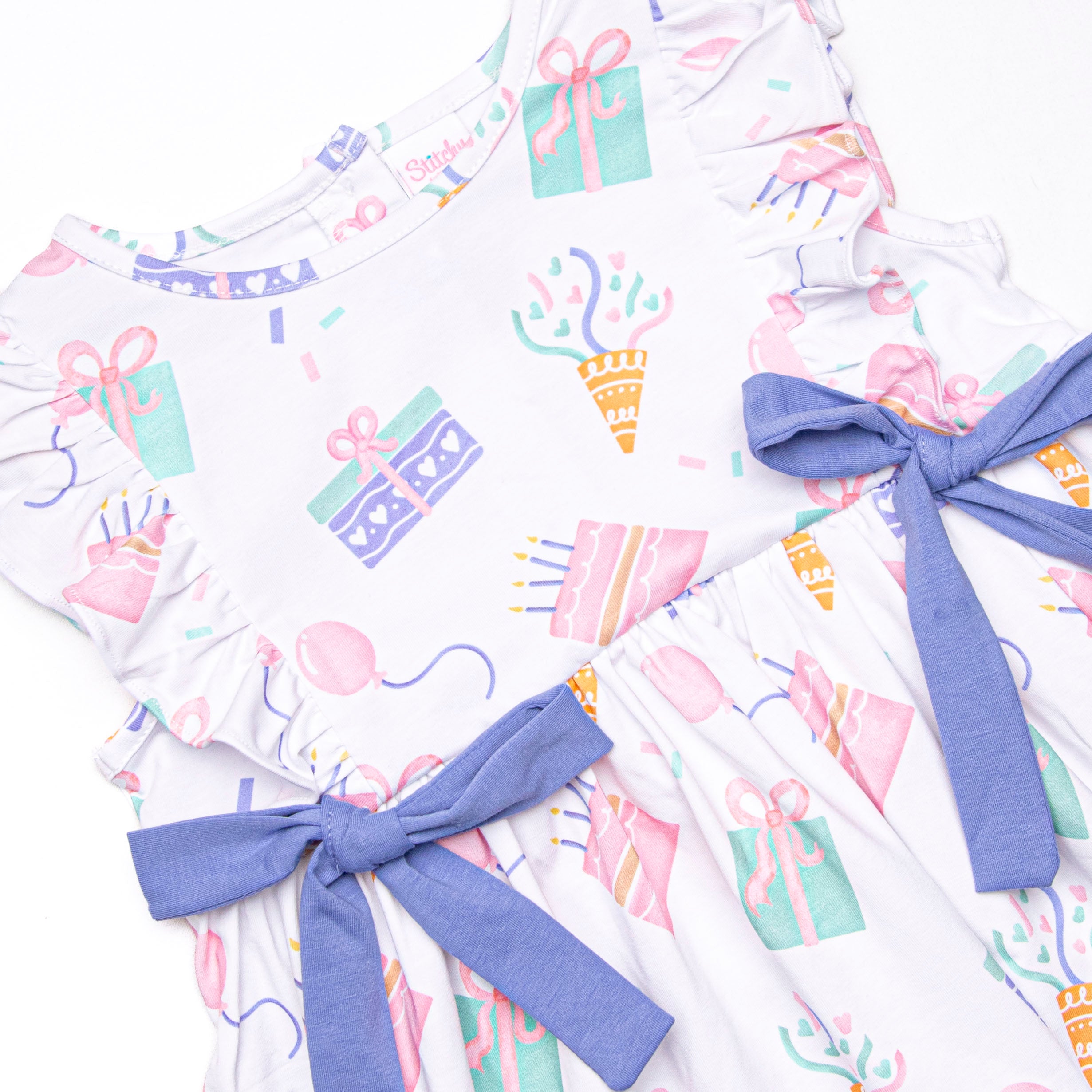 Girl's Party Favor Fun Dress in Purple Size 18M | Stitchy Fish Girl's Party Favor Fun Dress in Purple Size 18M | Stitchy Fish