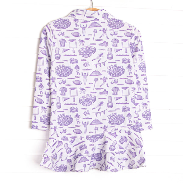 Tailgates and Touchdowns Tennis Dress, Purple
