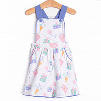 Party Favor Fun Short Romper, Purple