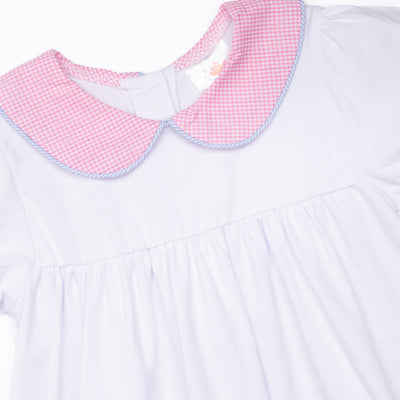 Pockets of Petals Embroidered Dress, Pink