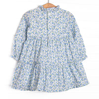 Blue Berry Blooms Dress, Blue