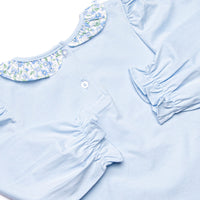Blue Berry Blooms Skirt Set, Blue