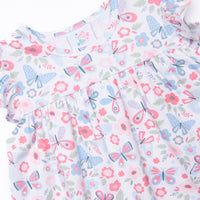 Butterfly Gardens Dress, Blue