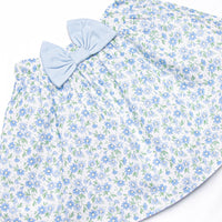 Blue Berry Blooms Skirt Set, Blue