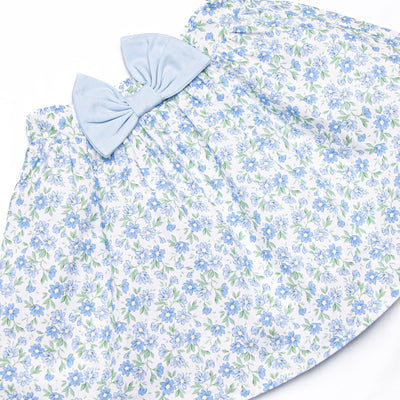 Blue Berry Blooms Skirt Set, Blue