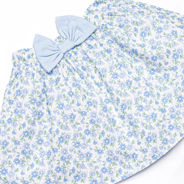 Blue Berry Blooms Skirt Set, Blue
