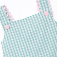Mabel Short Set, Mint Gingham