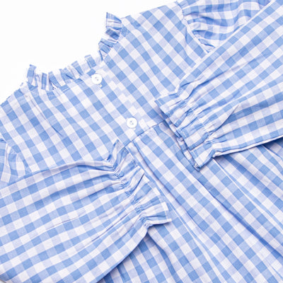 Rhythm and Blues Diaper Set, Blue Check