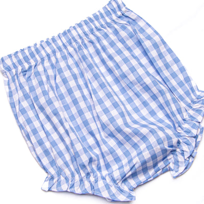 Rhythm and Blues Diaper Set, Blue Check