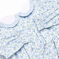 Blue Berry Blooms Romper, Blue