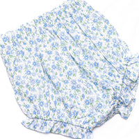 Blue Berry Blooms Diaper Set, Blue