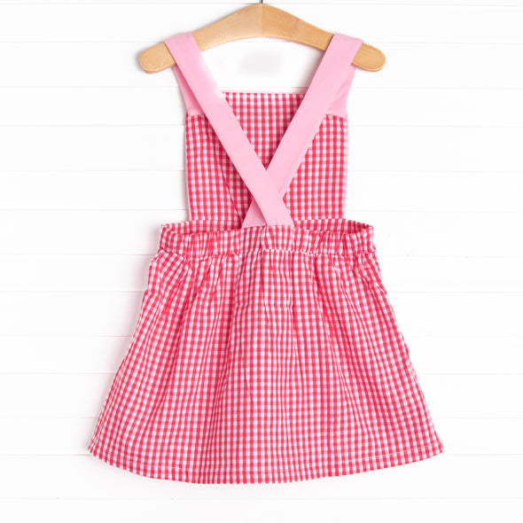 Cherry Sweet Applique Dress, Red