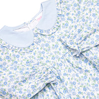 Blue Berry Blooms Legging Set, Blue