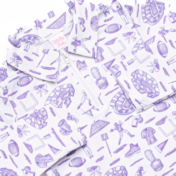 Tailgates and Touchdowns Tennis Dress, Purple