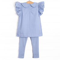 Countryside Coast Legging Set, Blue
