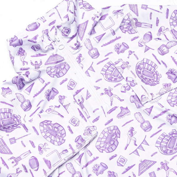 Tailgates and Touchdowns Pullover, Purple
