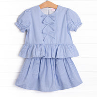 Countryside Coast Skirt Set, Blue