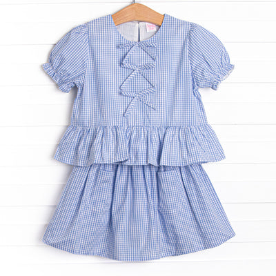 Countryside Coast Skirt Set, Blue