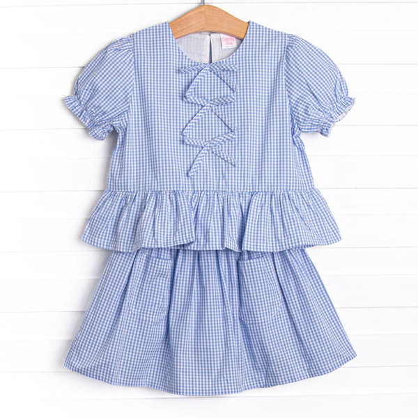 Countryside Coast Skirt Set, Blue
