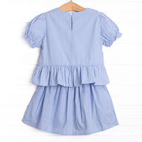 Countryside Coast Skirt Set, Blue