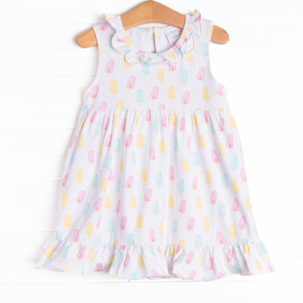 Popsicle Polka Dots Dress, Pink