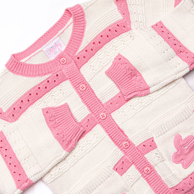 Cottontail Cardigan, Pink