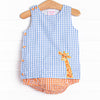Wildlife Watch Applique Boy Diaper Set, Blue