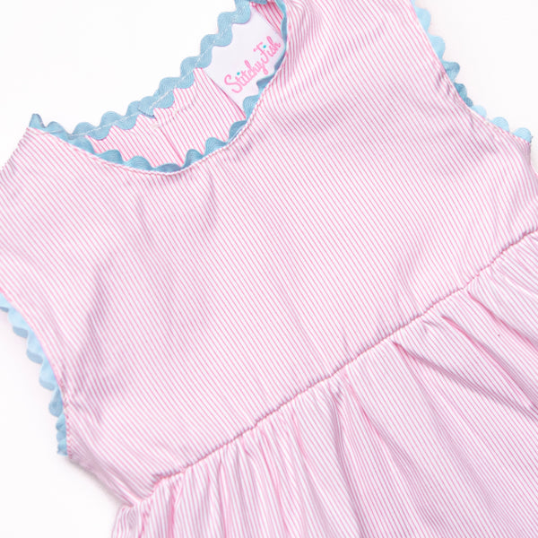 Darcy Bloomer Set, Pink Stripe