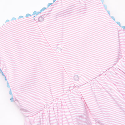 Darcy Bloomer Set, Pink Stripe