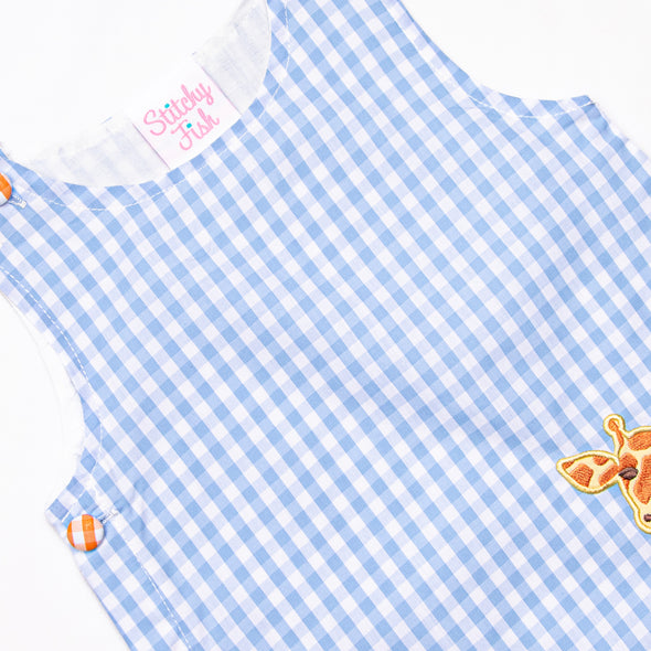 Wildlife Watch Applique Boy Diaper Set, Blue