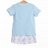 Dock Days Short Set, Blue