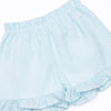 Friday Freeze Applique Ruffle Short Set, Blue