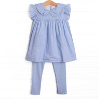Countryside Coast Pocket Legging Set, Blue